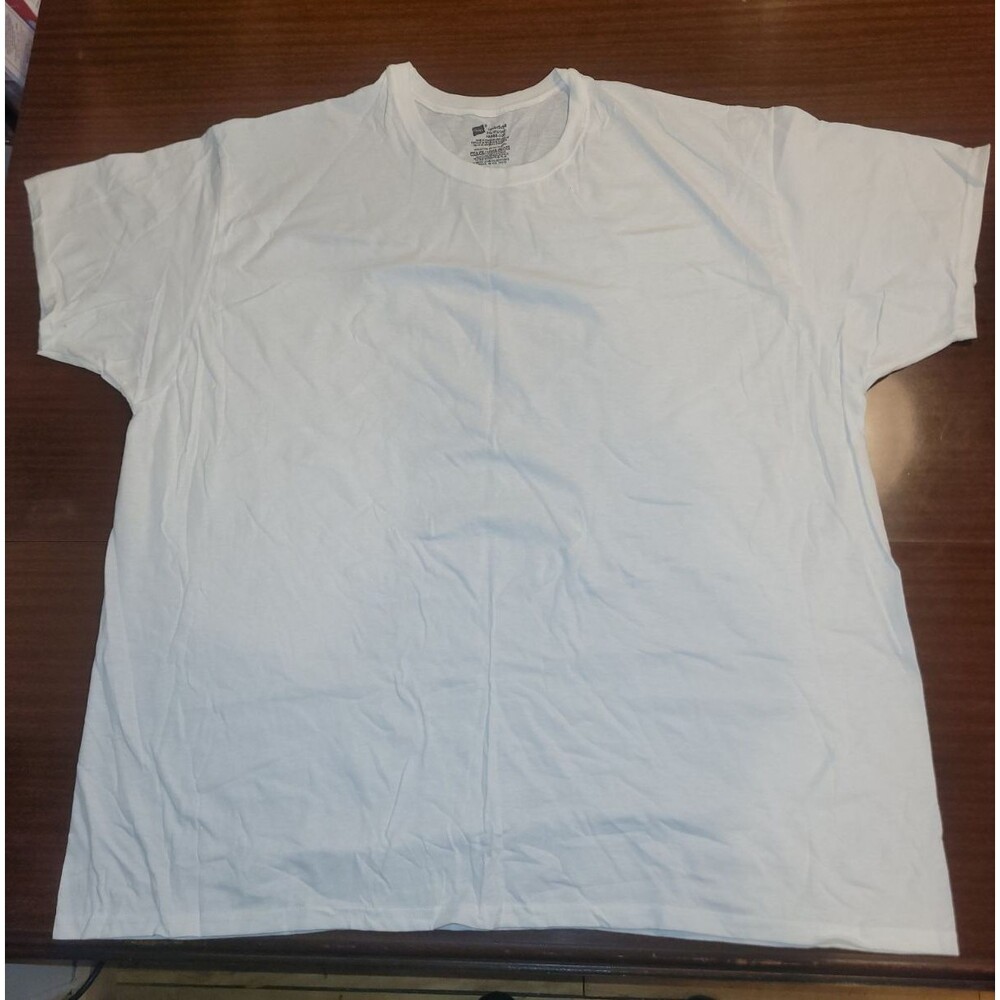 Hanes ComfortSoft Men's White Crewneck Tee, Size 3XL, 2 Pack